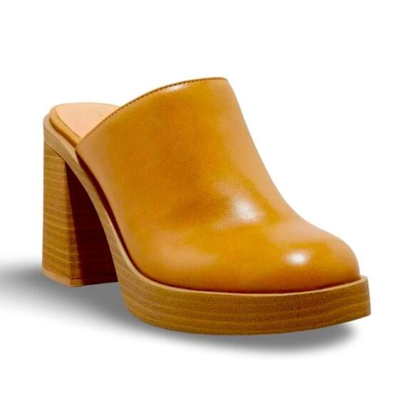 Tess Platform Mule Heels - Universal Thread Tan Size 7 NWT - Picture 2 of 10